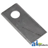 A & I Products Blade, Disc Mower, Flat, Double edge 5" x4" x2" A-76N969